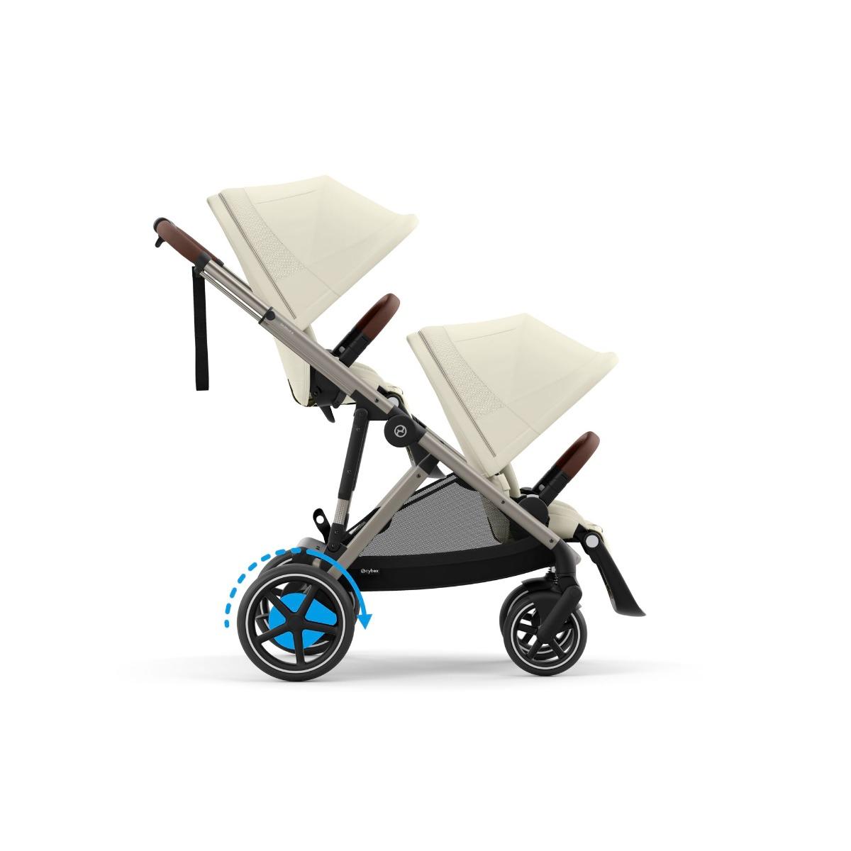 Cybex E-Gazelle S Duo met 2 Zittingen Seashell Beige
