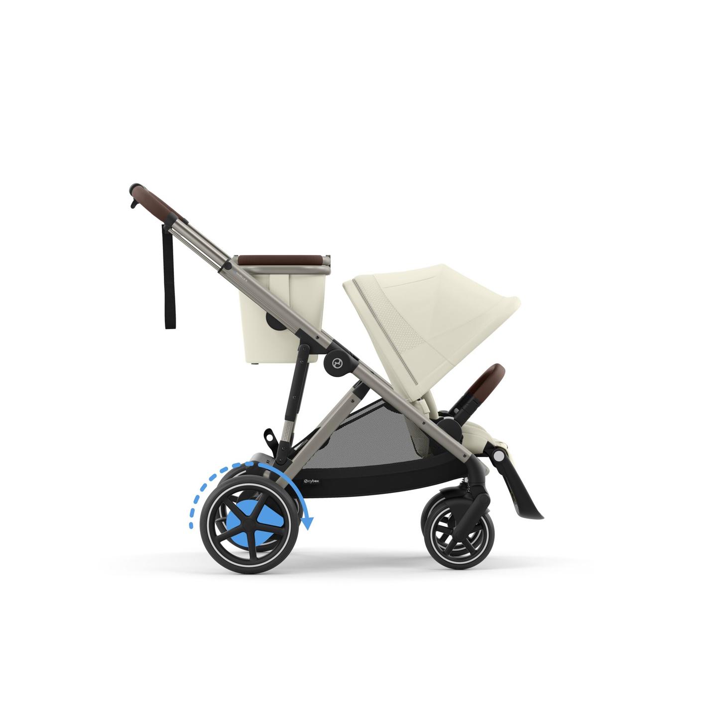 Cybex E-Gazelle Seashell Beige - Taupe Chassis