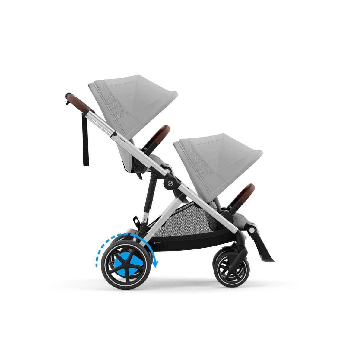 Cybex E-Gazelle S Duo met 2 Zittingen Stone Grey