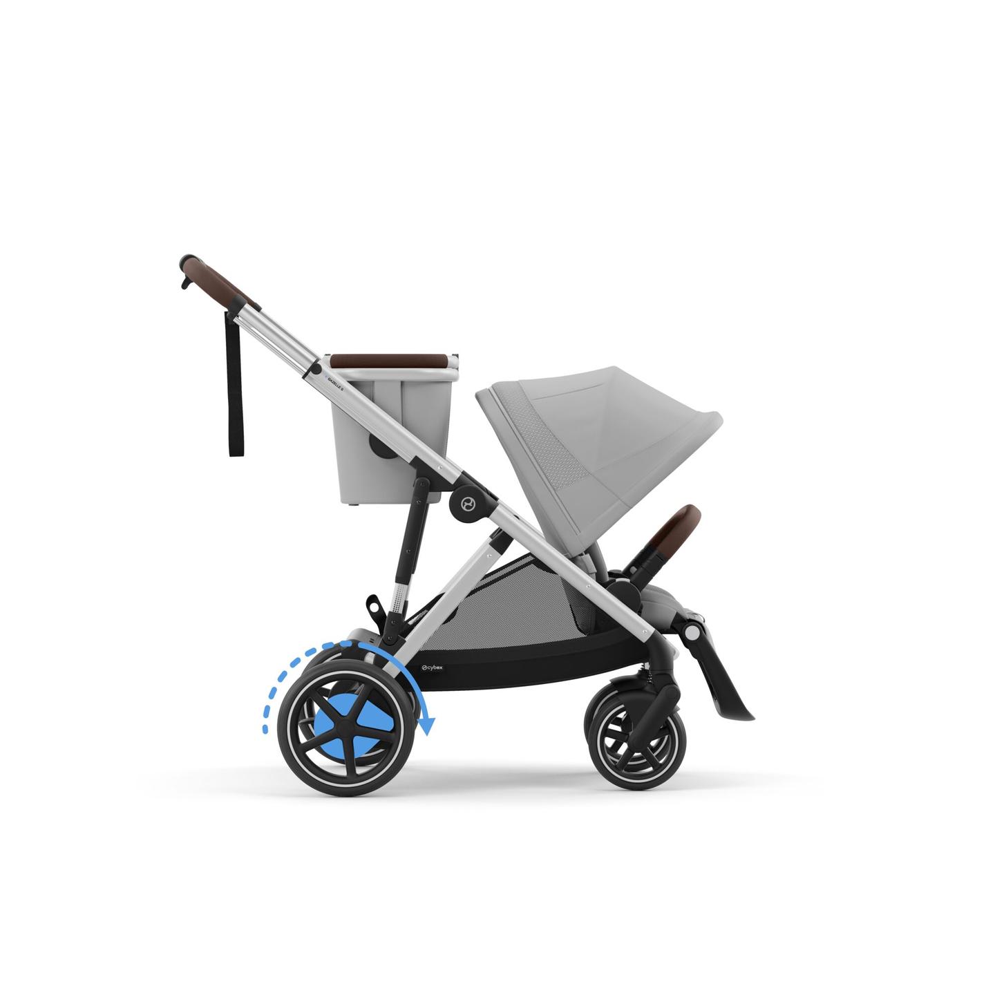 Cybex E-Gazelle Stone Grey - Silver Chassis
