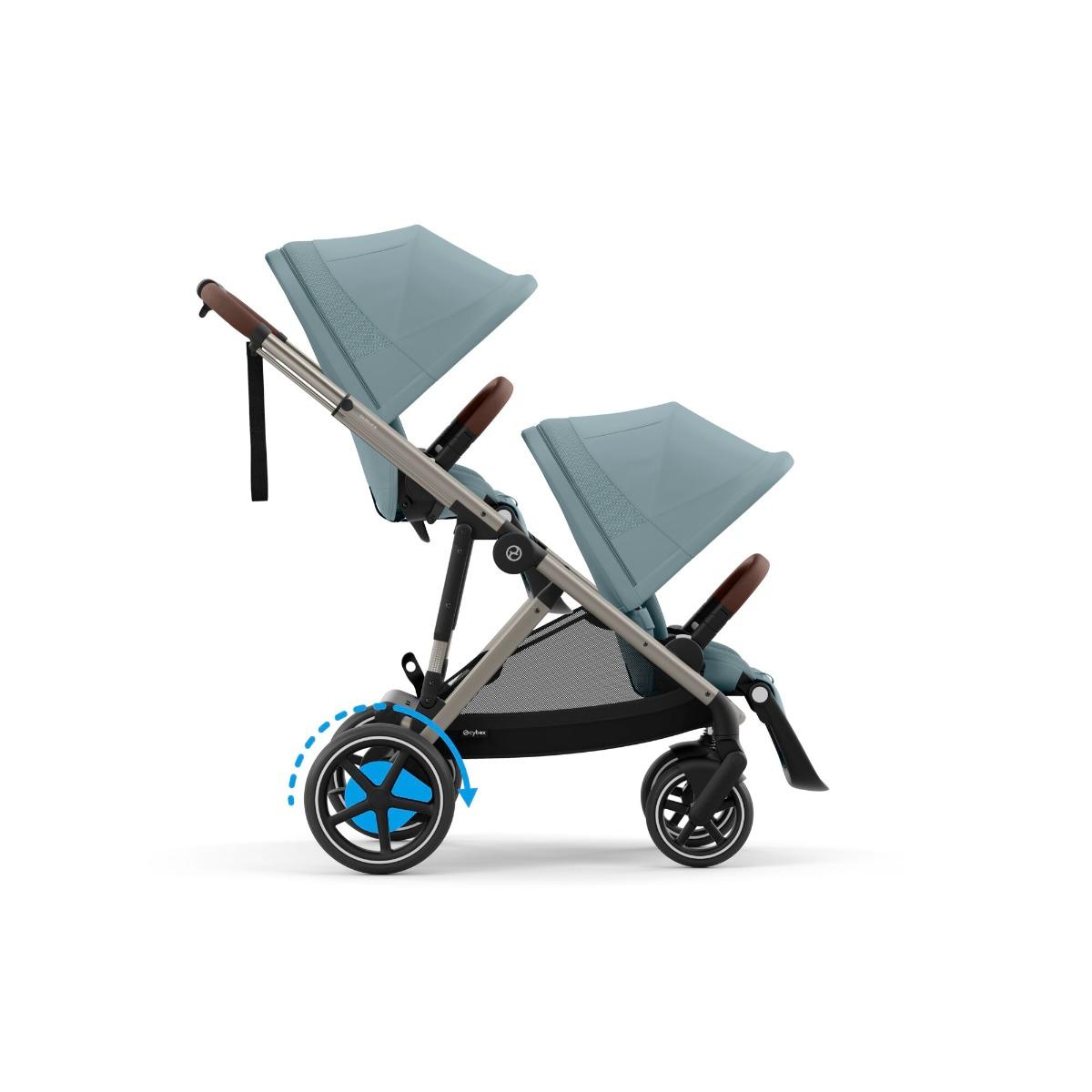 Cybex E-Gazelle S Duo met 2 Zittingen Stormy Blue