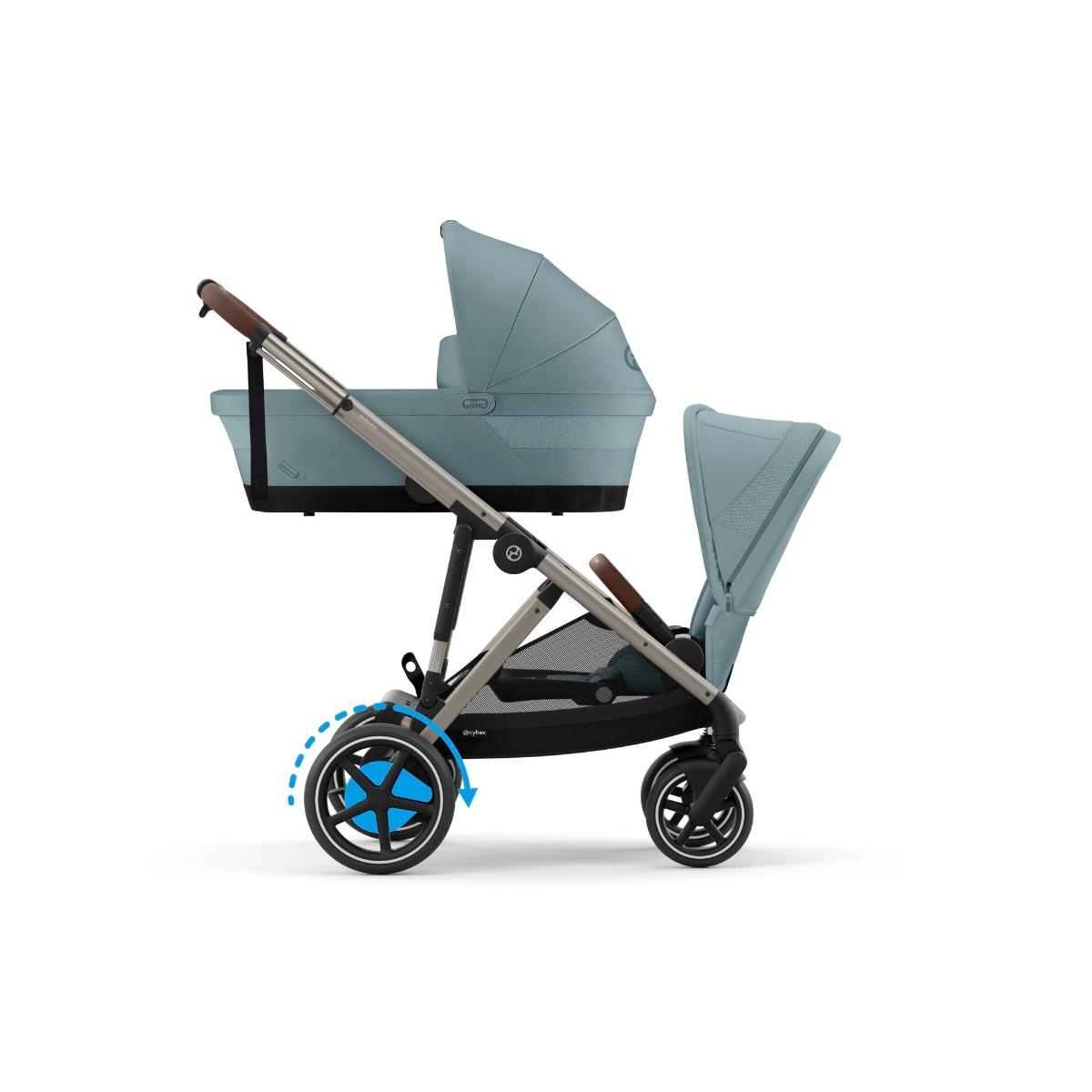 Cybex E-Gazelle S Duo Stormy Blue Compleet