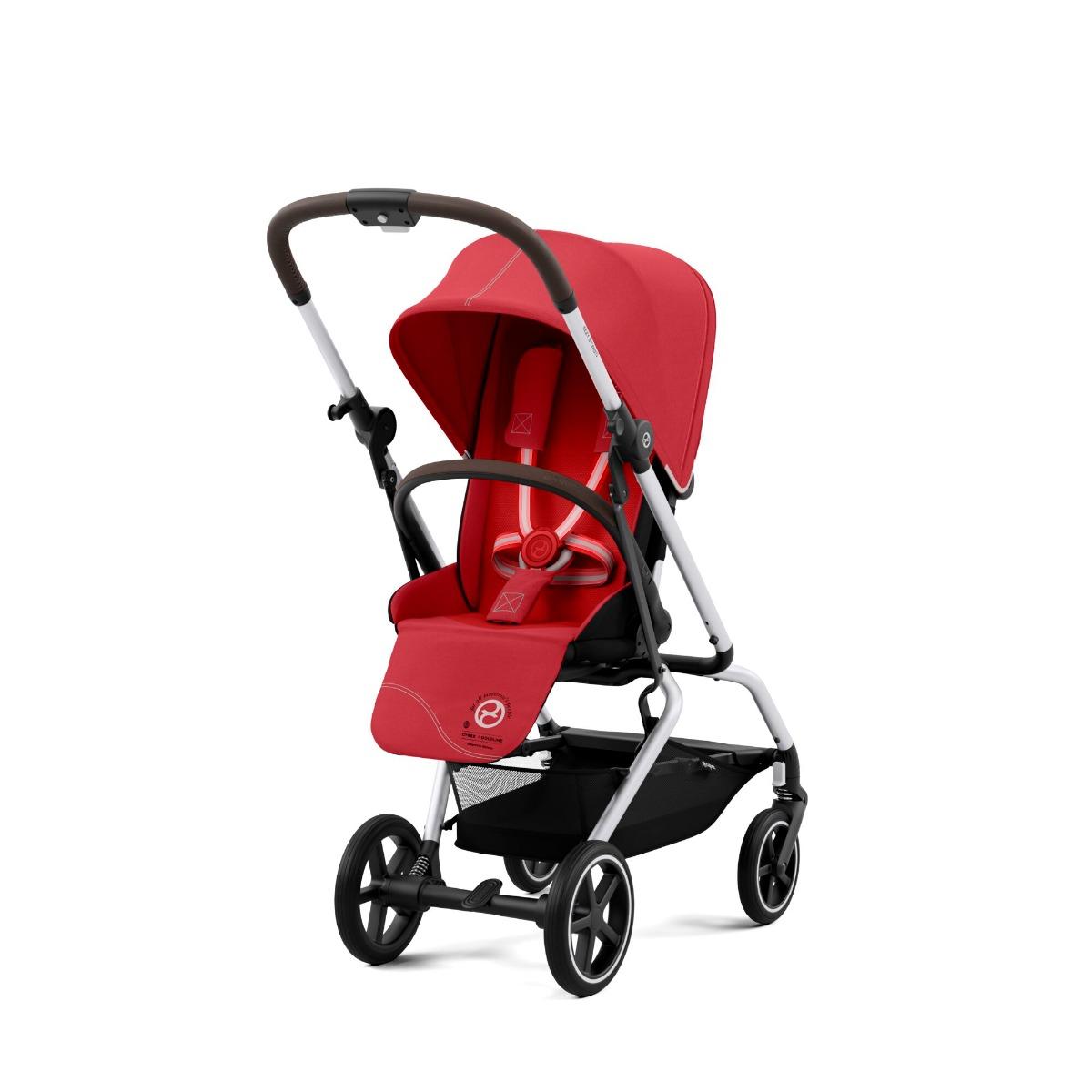 Cybex Eezy S Twist+ Silver Hibiscus Red