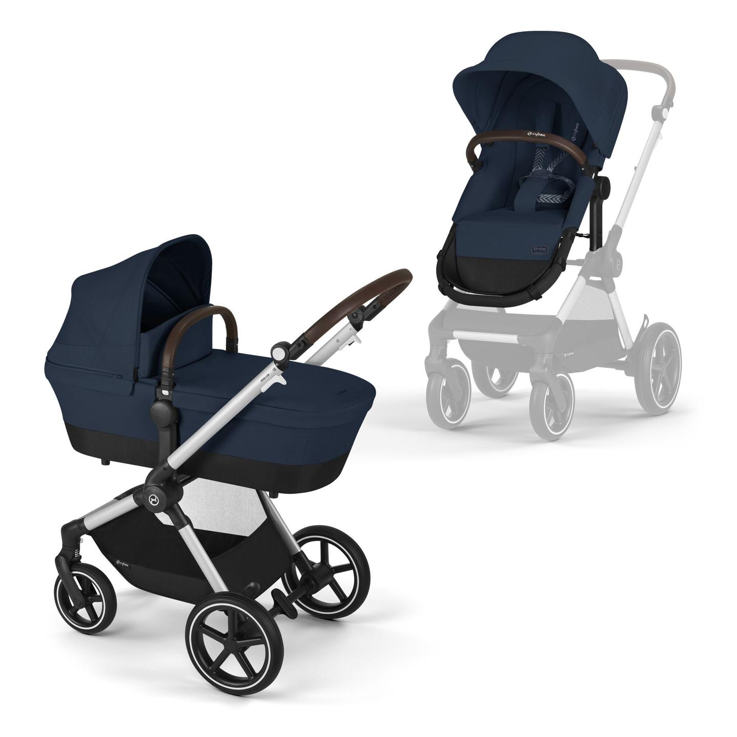 Cybex Eos Lux Ocean Blue Silver Frame