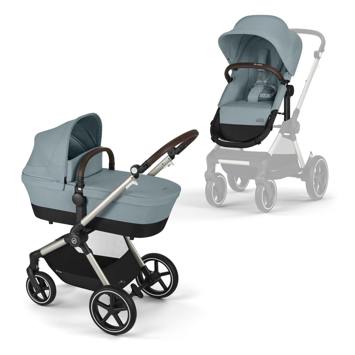 Cybex Eos Lux Sky Blue Taupe Frame