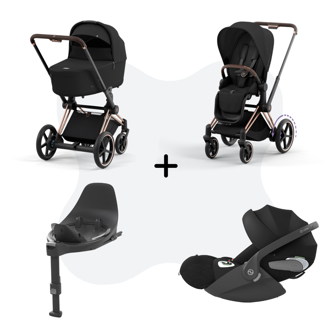 Cybex E-Priam 4 Travelsystem 4-in-1 Sepia Black