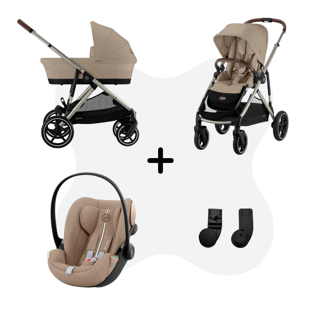 Cybex Gazelle S Mono 3in1 Travelsystem Almond Beige - Cloud G