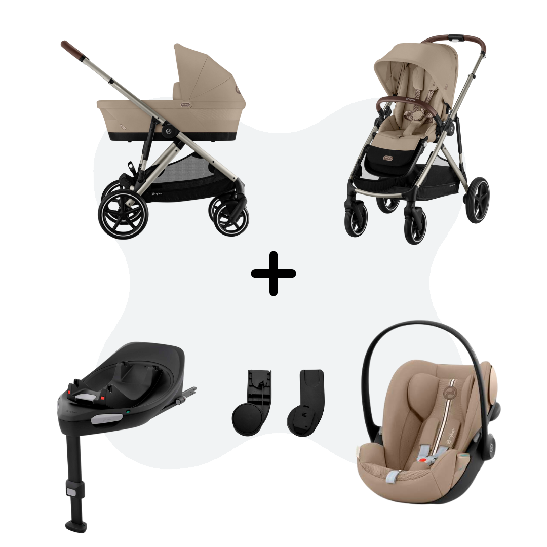 Cybex Gazelle S Mono 4in1 Travelsystem Almond Beige - Cloud G
