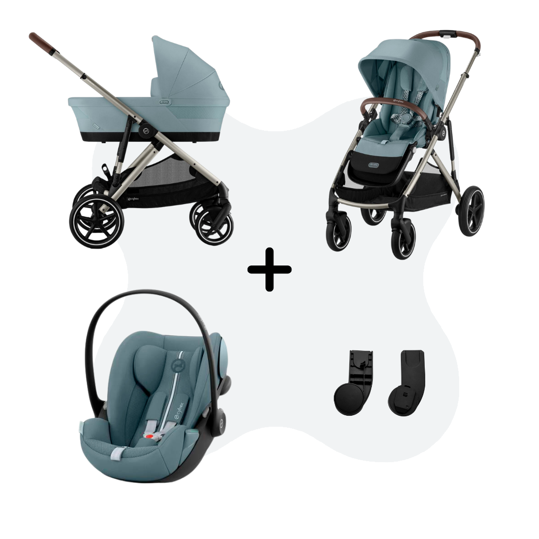 Cybex Gazelle S Mono 3in1 Travelsystem Stormy Blue - Cloud G