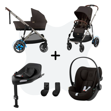 Cybex E-Gazelle S Mono 4in1 Travelsystem Chocolate Brown Cloud G