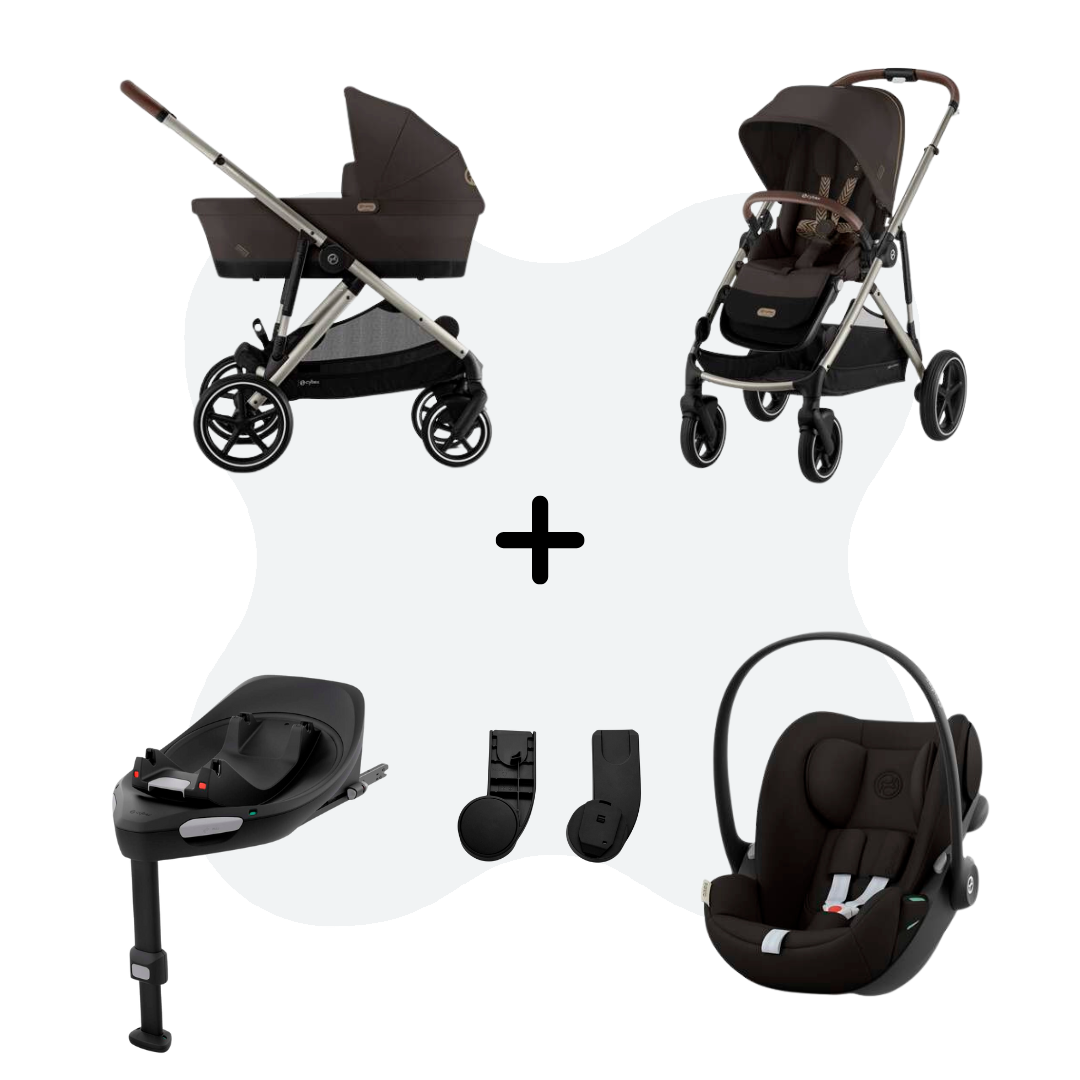 Cybex Gazelle S Mono 4in1 Travelsystem Chocolate Brown - Cloud G