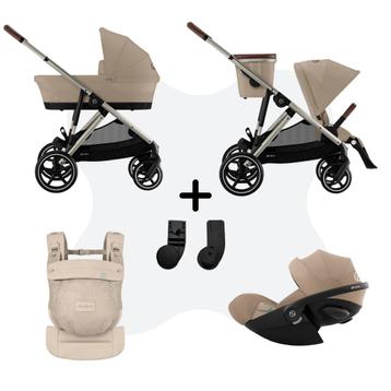 Cybex Gazelle S Mono 3in1 Travelsystem incl. Amya Almond Beige Cloud G - Plus Almond Beige