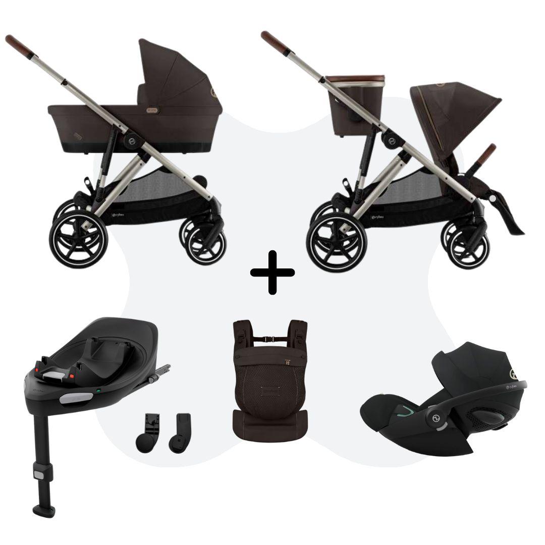 Cybex Gazelle S Mono 4in1 Travelsystem incl. Amya – Chocolate Brown Cloud G