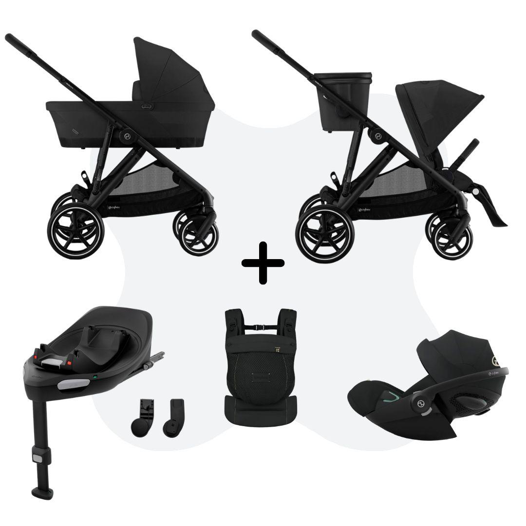 Cybex Gazelle S Mono 4in1 Travelsystem incl. Amya – Moon Black Cloud G