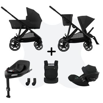 Cybex Gazelle S Mono 4in1 Travelsystem incl. Amya Moon Black Cloud G - Plus Moon Black