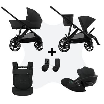 Cybex Gazelle S Mono 3in1 Travelsystem incl. Amya Moon Black Cloud G - Plus Moon Black