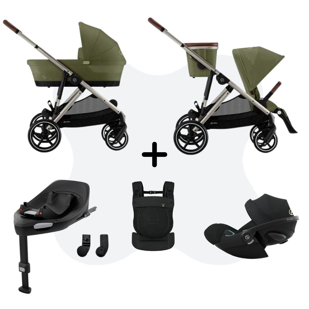 Cybex Gazelle S Mono 4in1 Travelsystem incl. Amya – Moss Green Cloud G