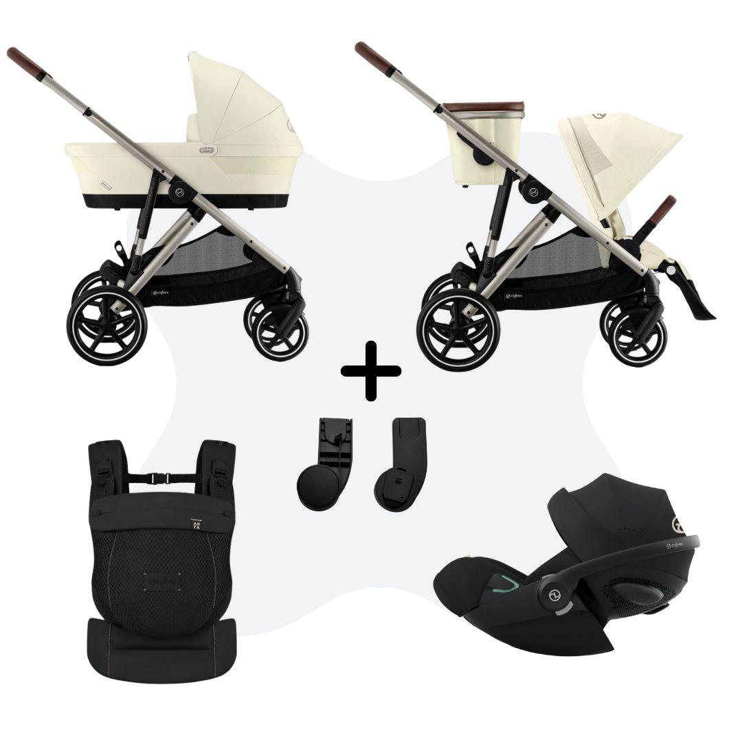 Cybex Gazelle S Mono 3in1 Travelsystem incl. Amya – Seashell Beige Cloud G