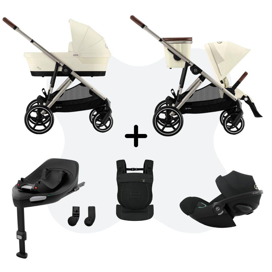 Cybex Gazelle S Mono 4in1 Travelsystem incl. Amya – Seashell Beige Cloud G