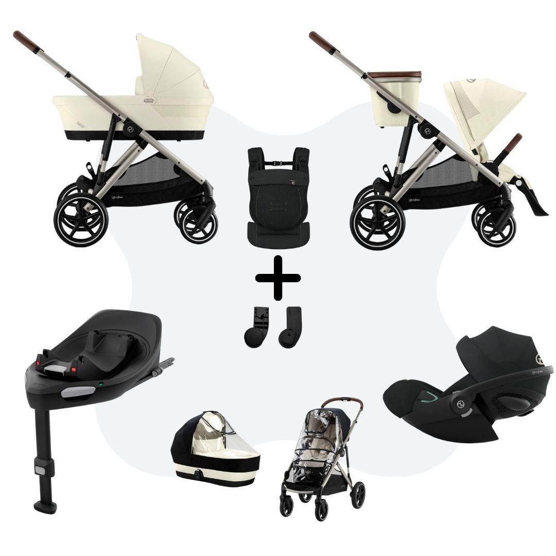 Cybex Gazelle S Mono 4in1 Travelsystem All Weather incl. Amya Seashell Beige Cloud G - Plus Moon Black
