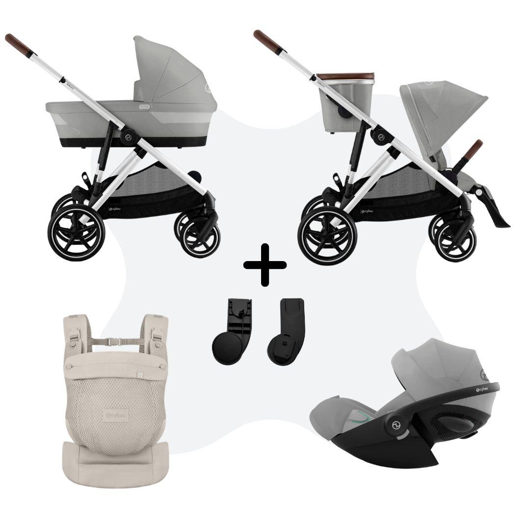 Cybex Gazelle S Mono 3in1 Travelsystem incl. Amya – Stone Grey Cloud G