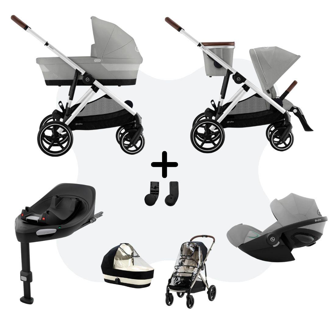 Cybex Gazelle S Mono 4in1 Travelsystem All Weather Stone Grey Cloud G - Plus Stone Grey