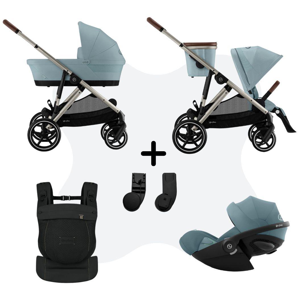 Cybex Gazelle S Mono 3in1 Travelsystem incl. Amya – Stormy Blue Cloud G