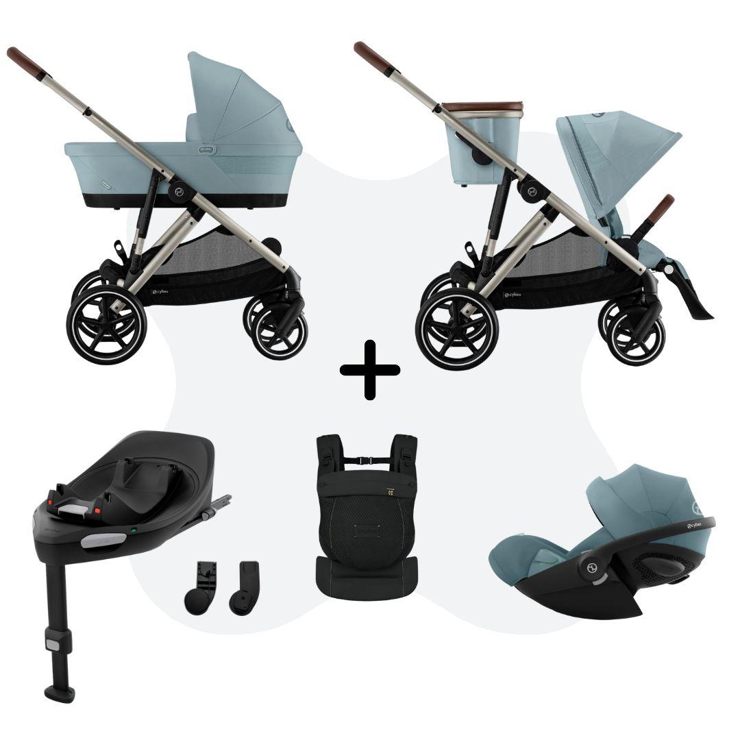 Cybex Gazelle S Mono 4in1 Travelsystem incl. Amya – Stormy Blue Cloud G