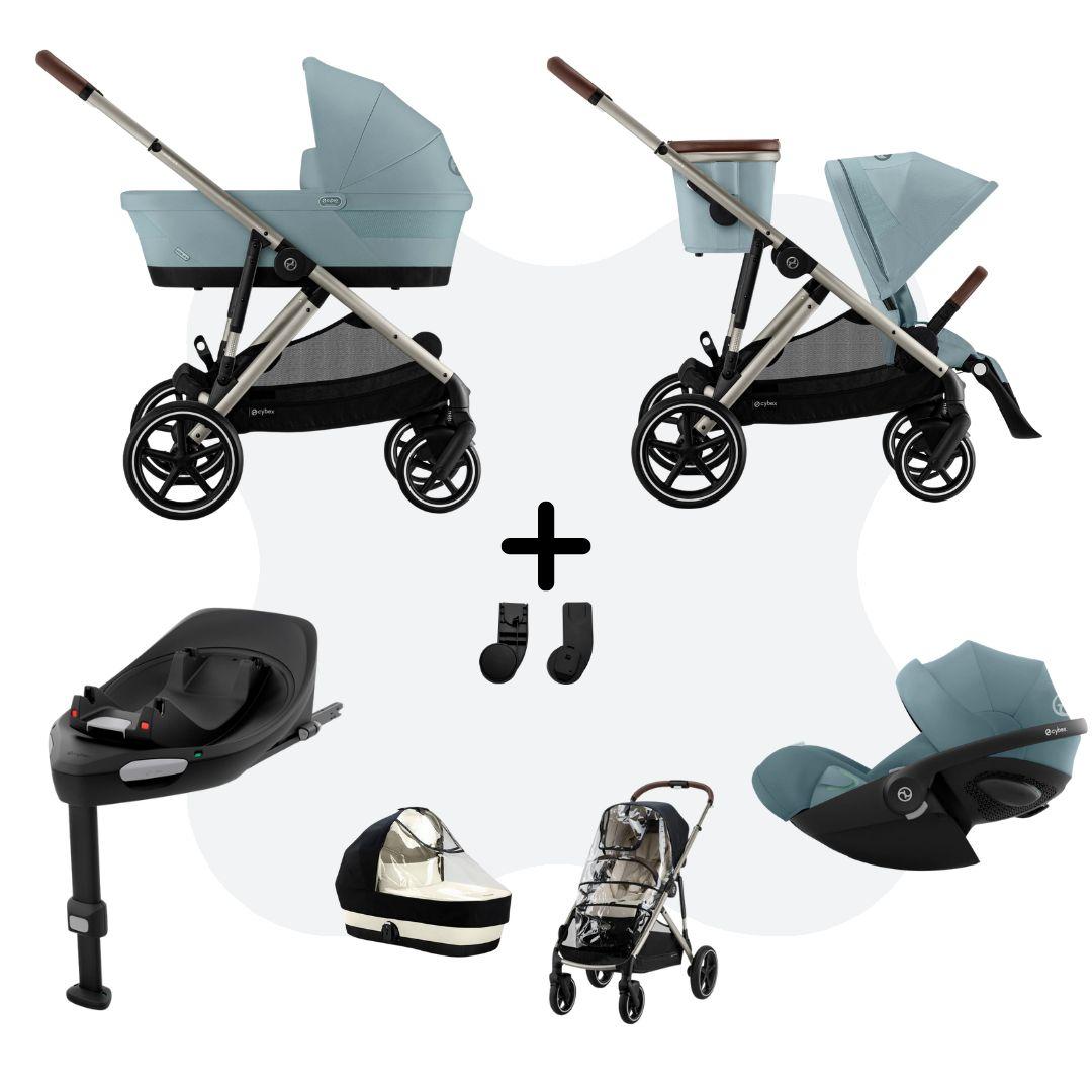 Cybex Gazelle S Mono 4in1 Travelsystem All Weather Stormy Blue Cloud G - Plus Stormy Blue