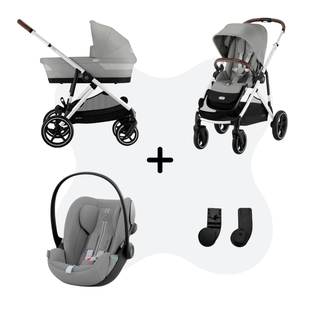 Cybex Gazelle S Mono 3in1 Travelsystem Stone Grey - Cloud G
