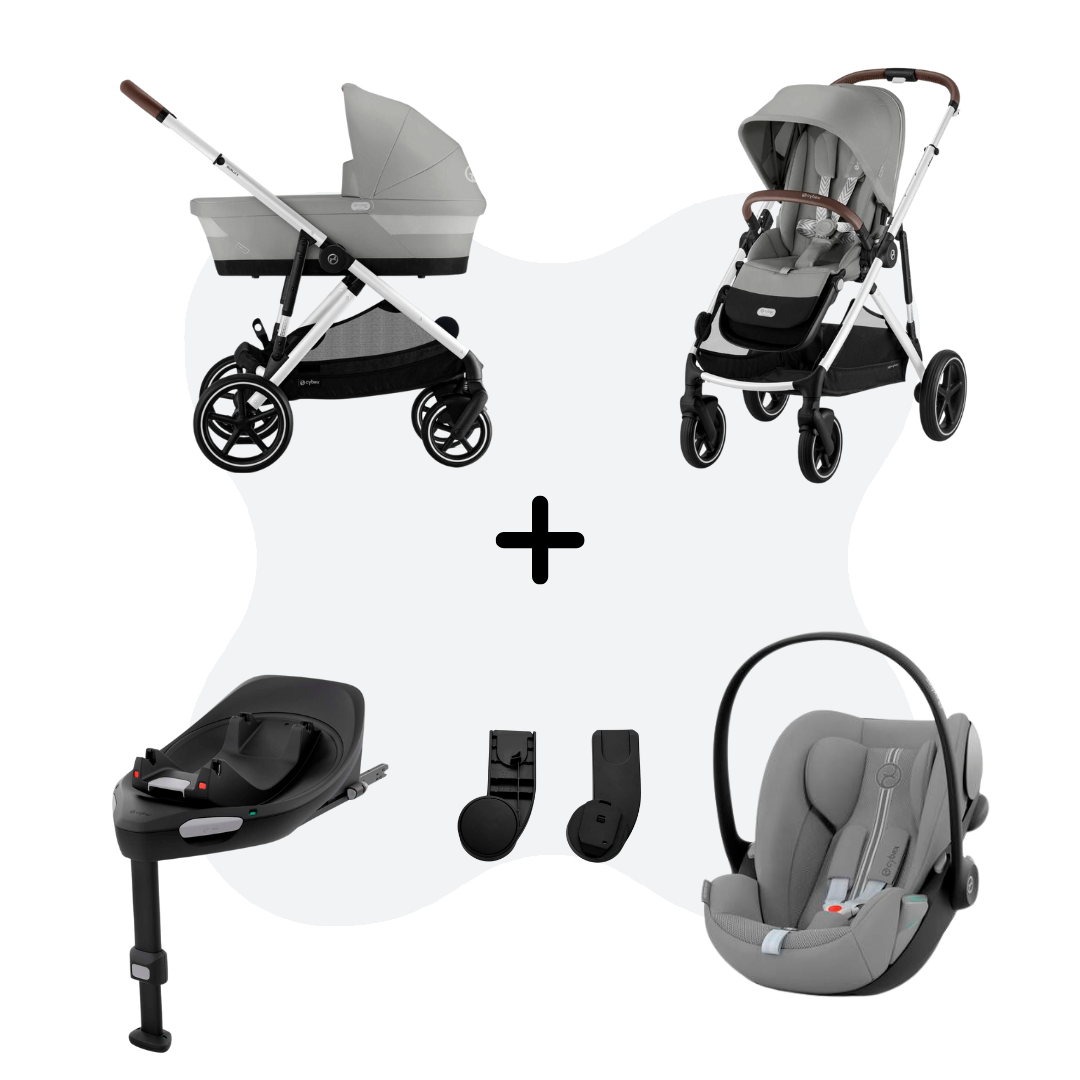 Cybex Gazelle S Mono 4in1 Travelsystem Stone Grey - Cloud G
