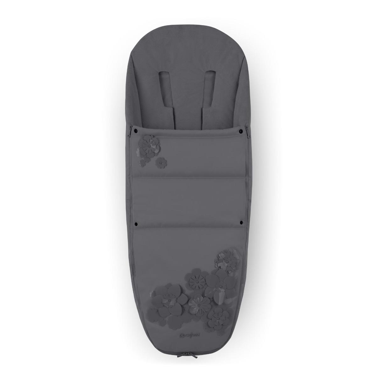 Cybex Platinum Voetenzak Simply Flowers Dark Grey