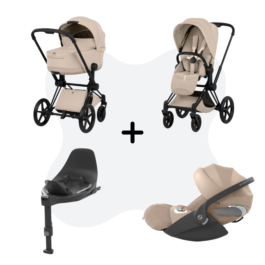Cybex Priam 5 Style Travelsystem 4-in-1 Cozy Beige
