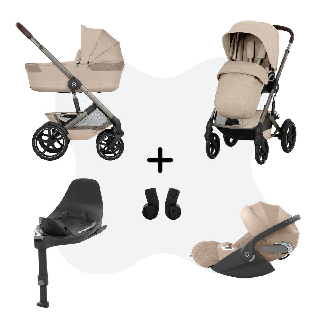 Cybex Talos S Lux Travelsystem 4 in 1 Almond Beige Cloud T