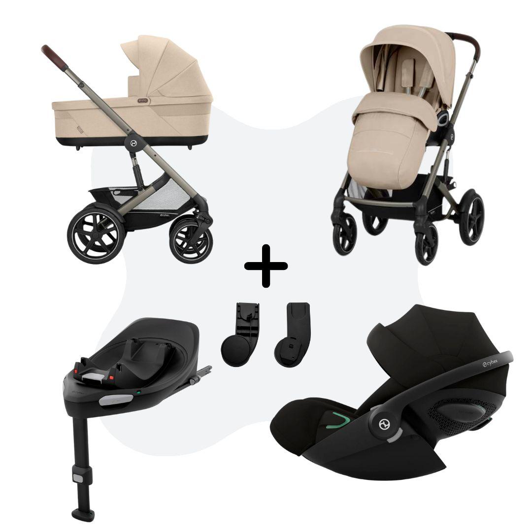Cybex Talos S Lux 3 Travelsystem 4in1 Almond Beige Cloud G