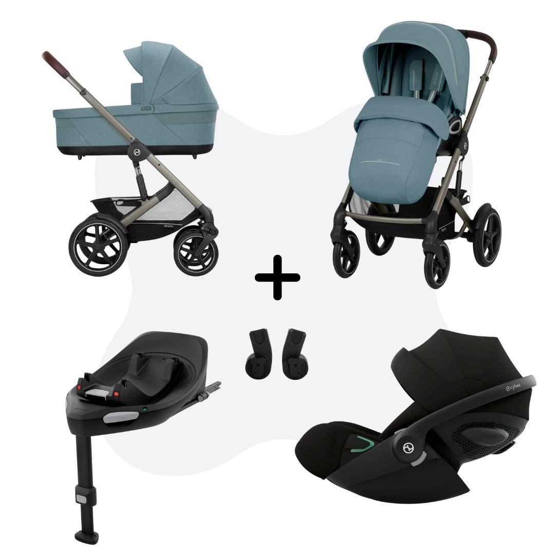 Cybex Talos S Lux 3 Travelsystem 4in1 Stormy Blue Cloud G
