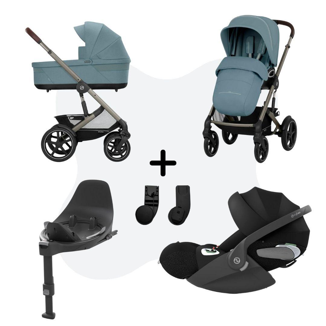 Cybex Talos S Lux 3 Travelsystem 4in1 Stormy Blue Cloud T