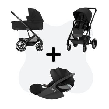 Cybex Balios S Lux Travelsystem Moon Black - Black Frame With Cloud T