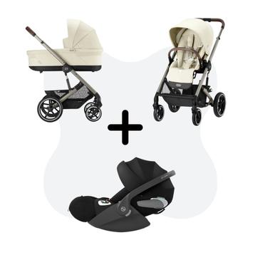 Cybex Balios S Lux Travelsystem Seashell Beige - Taupe Frame With Cloud T