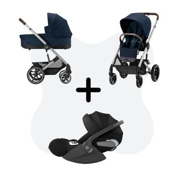 Cybex Balios S Lux Travelsystem Ocean Blue - Silver Frame With Cloud T