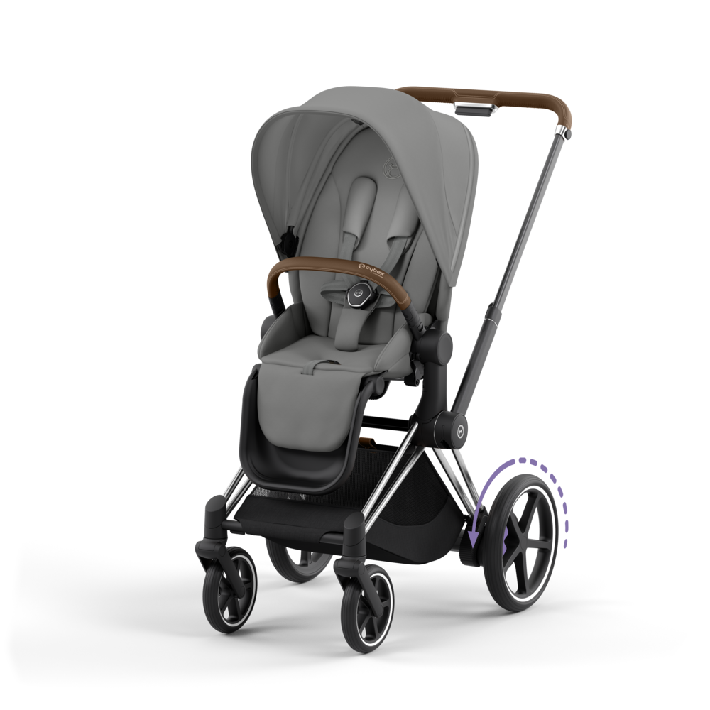 Cybex E-Priam 4 Mirage Grey - Chrome Brown