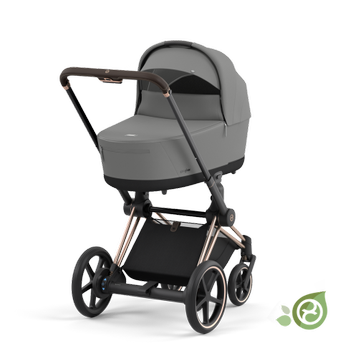 Cybex E-Priam 4 Pearl Grey - Rose Gold Compleet