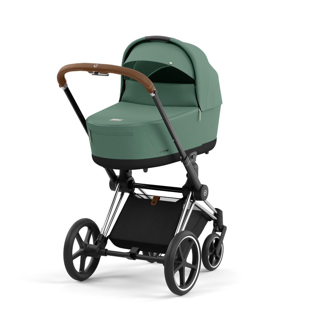 Cybex Priam 4 Leaf Green Chrome Brown Complete