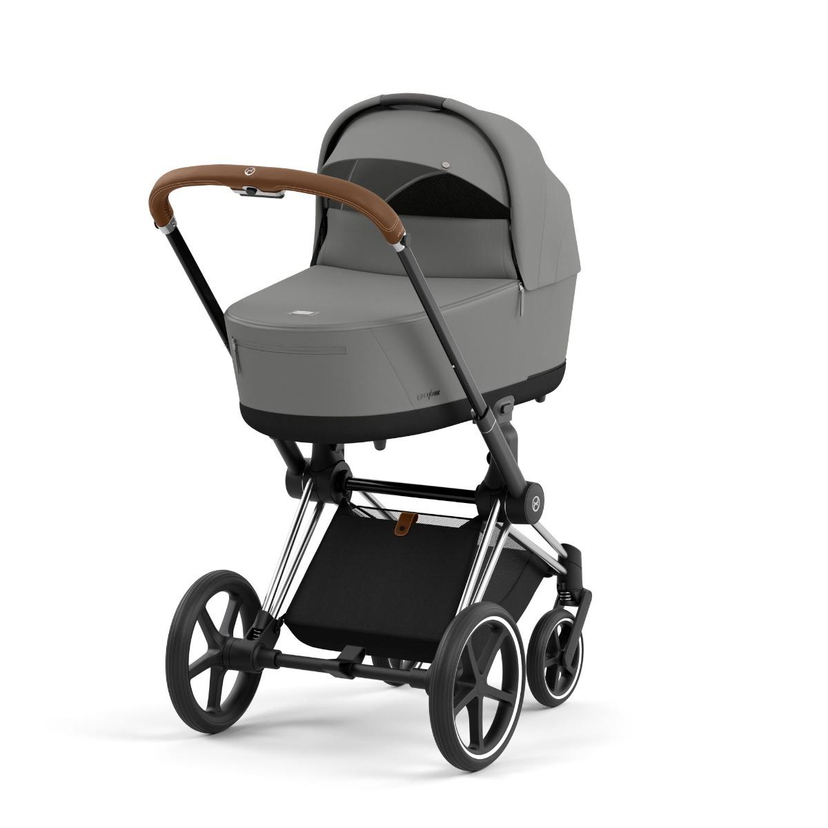 Cybex Priam 4 Mirage Grey Chrome Brown Complete