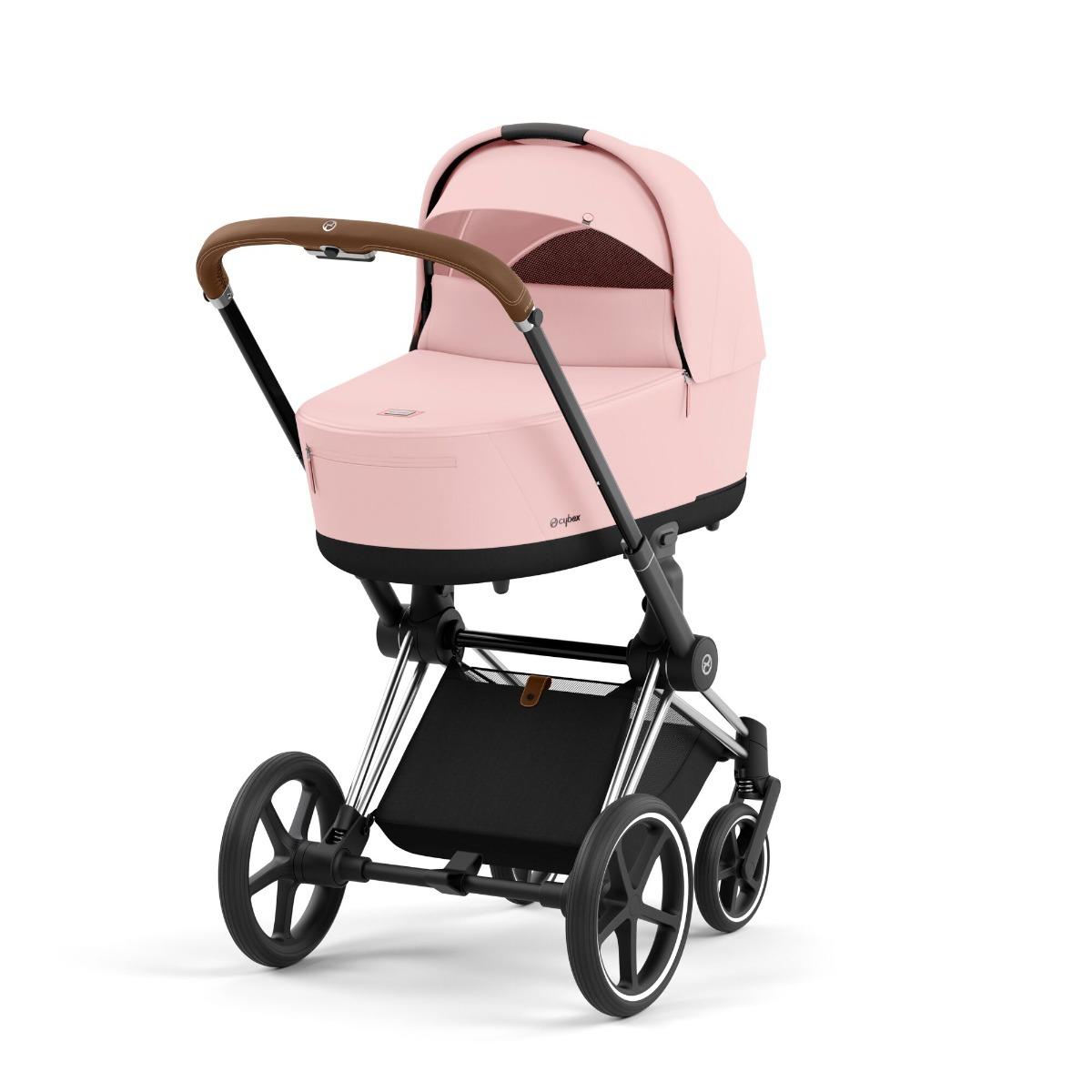 Cybex Priam 4 Peach Pink Chrome Brown Complete