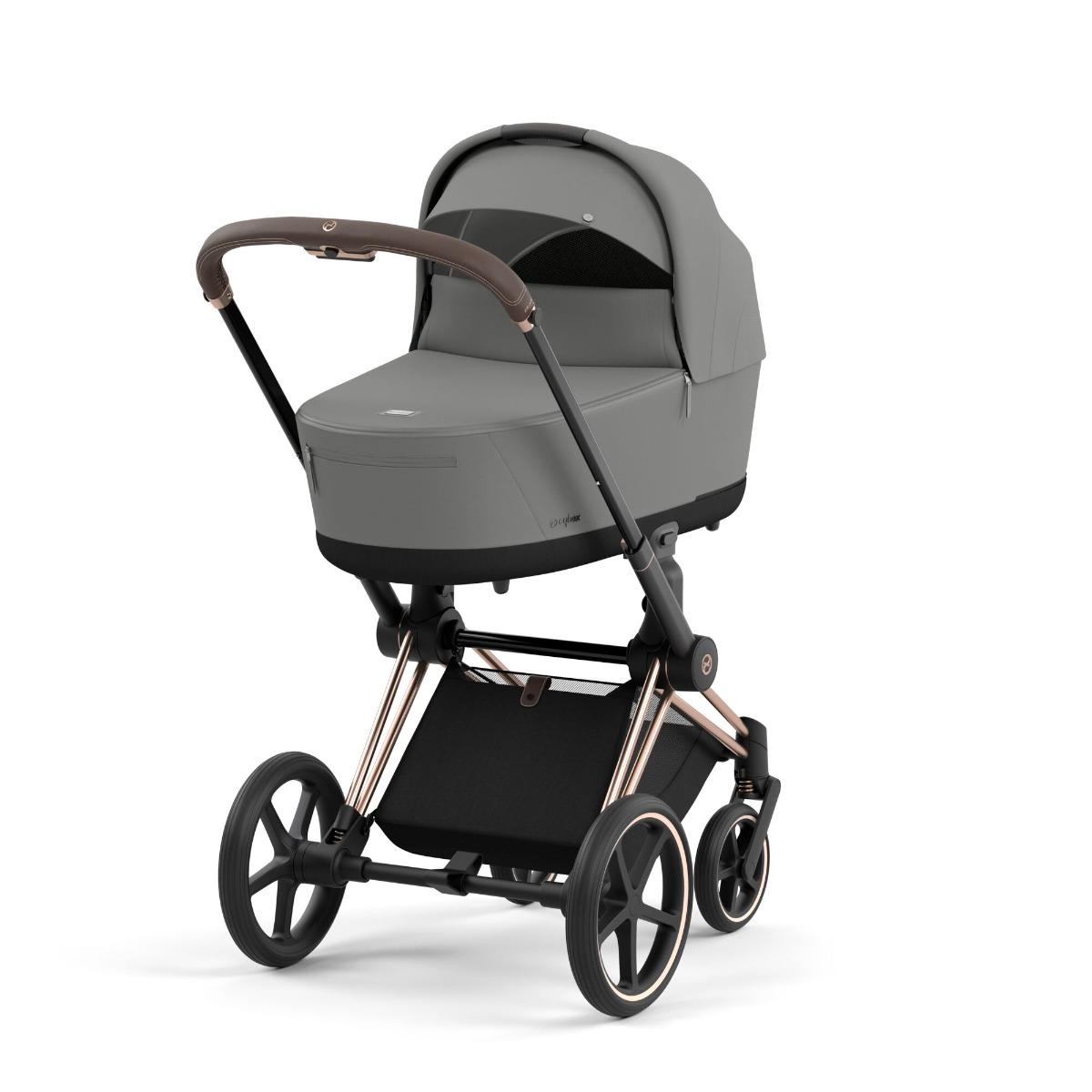 Rose gold and grey pram online