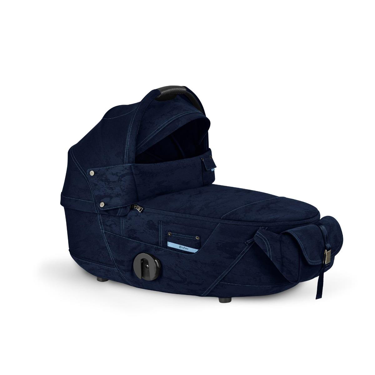 Cybex Mios Lux carrycot Rebellious Luxury Denim Blue