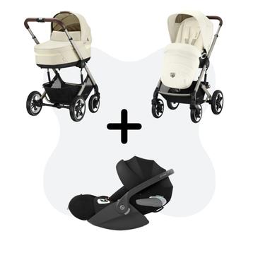 Cybex Talos S Lux Travelsystem Seashell Beige - Taupe Frame With Cloud T