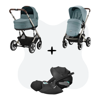 Cybex Talos S Lux Travelsystem Sky Blue -  Taupe Frame With Cloud T