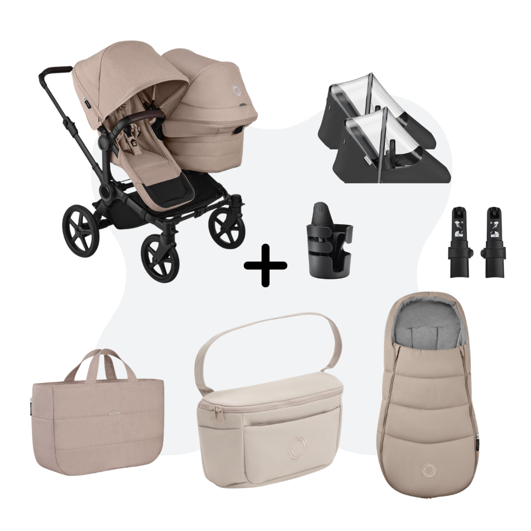 Bugaboo Donkey 6 Duo Essential Bundle Desert Taupe Melange